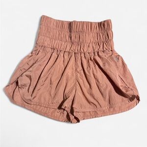 Peachy Orange High-Waist Women's FP Shorts